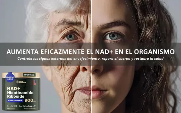 Suplemento NAD+ Nicotinamida Ribósido + Resveratrol (REUS RESEARCH) - Image 4
