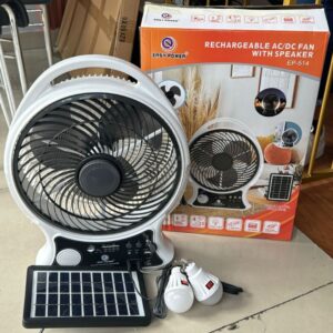 Ventilador Solar Recargable